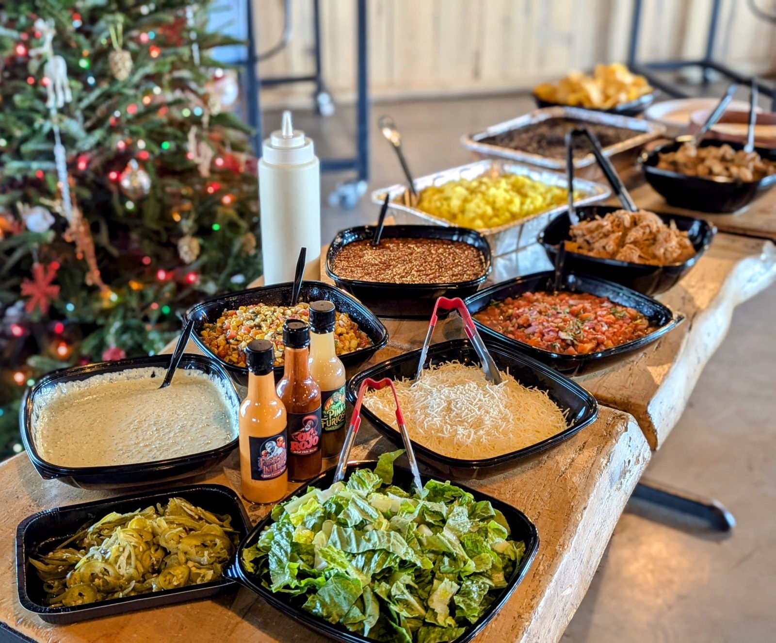 Gordingo's taco catering spread