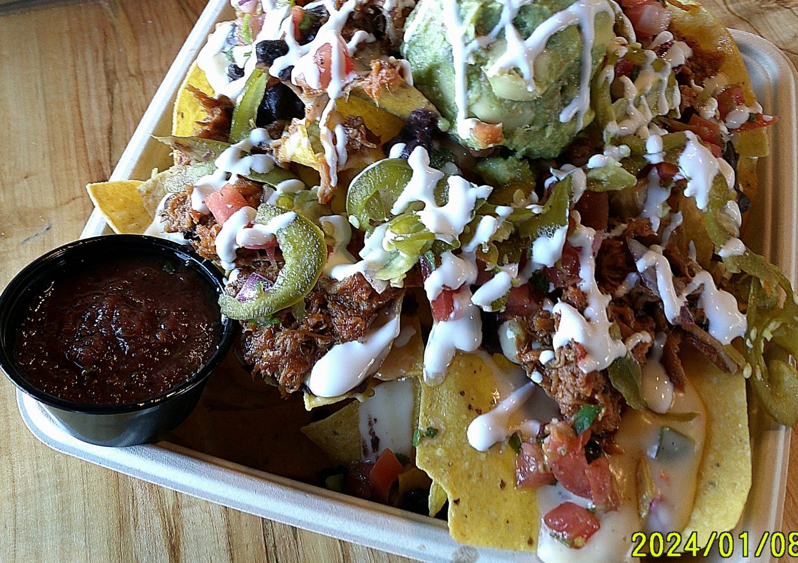 Loaded nachos at Gordingo's